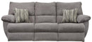Catnapper Furniture Sadler Power Lay Flat Reclining Sofa with DDT in Mica