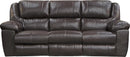 Catnapper Furniture Transformer II Ultimate Sofa with 3 Recliners and Drop Down Table in Chocolate