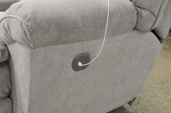 Catnapper Furniture Sadler Power Lay Flat Recliner in Mica