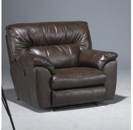 Catnapper Nolan Extra Wide Cuddler Recliner in Godiva 4040-4