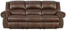 Catnapper Pickett Power Headrest Power Reclining Sofa in Walnut 63131
