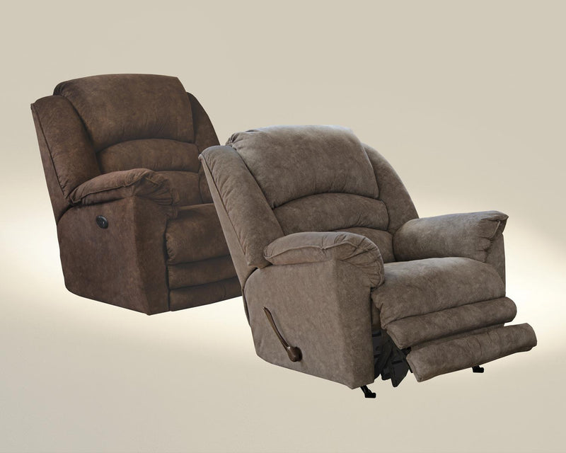 Catnapper Rialto Chaise Rocker Recliner in Chocolate 4775-2