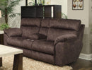 Catnapper Sedona Pwr Hdrst w/Lumbar Lay Flt Rcl Cnsl Loveseat w/Stg & Cphldrs in Mocha 762229