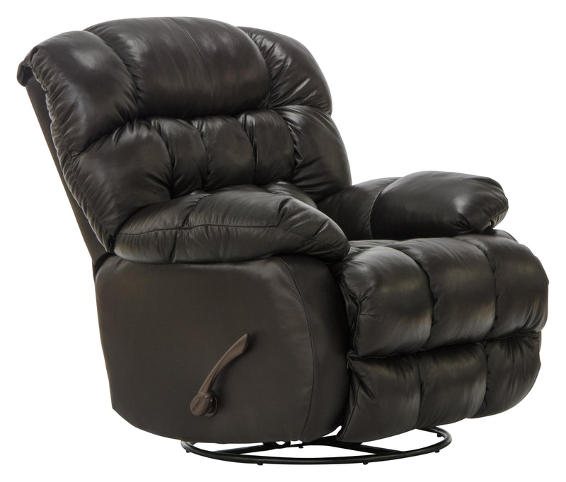 Pendleton Leather Chaise Swivel Glider Recliner
