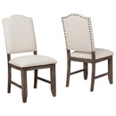 Crown Mark Regent Side Chair (Set of 2) in Warm Brown 2270S image
