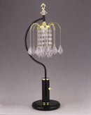 RAIN DROP TABLE LAMP 27 H BLACK image