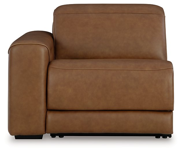 Magic Man Power Reclining Sectional Loveseat with Console