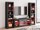 Cayberry Entertainment Center with Electric Fireplace