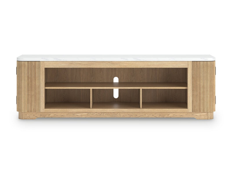 Camdill 80" TV Stand with Electric Fireplace