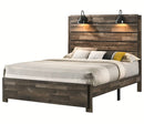 Crown Mark Furniture Carter King Platform Bed in Brown image