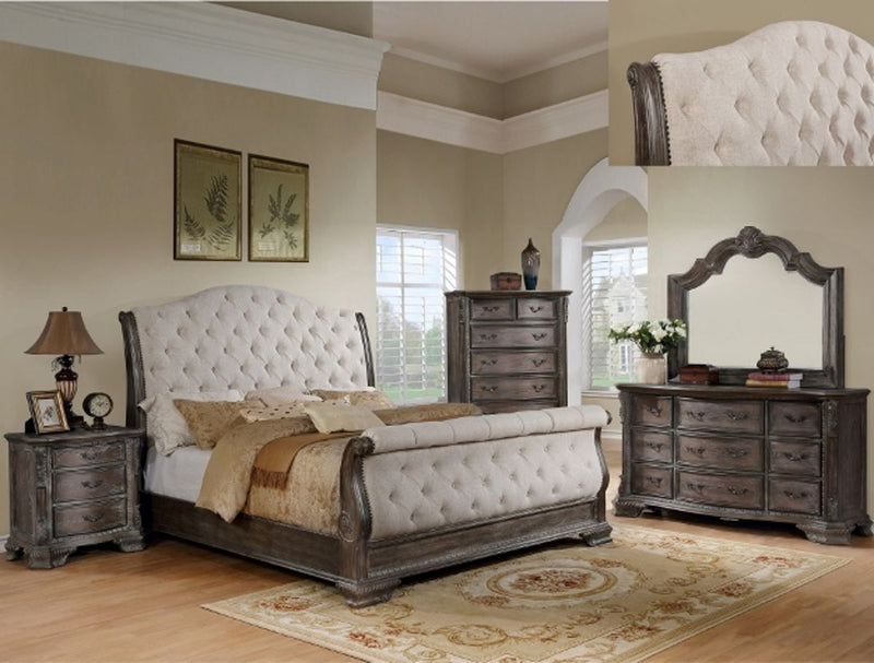 Crown Mark Sheffield Mirror in Antique Grey