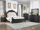 Crown Mark Furniture Kingsbury 3 Drawer Nightstand in Black