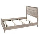 Crown Mark Patterson Queen Panel Bed in Driftwood Grey
