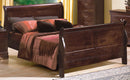 Crown Mark Furniture Louis Philip Full Bed in Dark Cherry