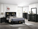 Crown Mark Furniture Fallon 8 Drawer Dresser in Black