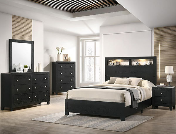 Crown Mark Furniture Cadence 4 Drawer Chest in Black