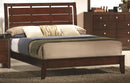 Crown Mark Furniture Evan King Bed in Warm Brown