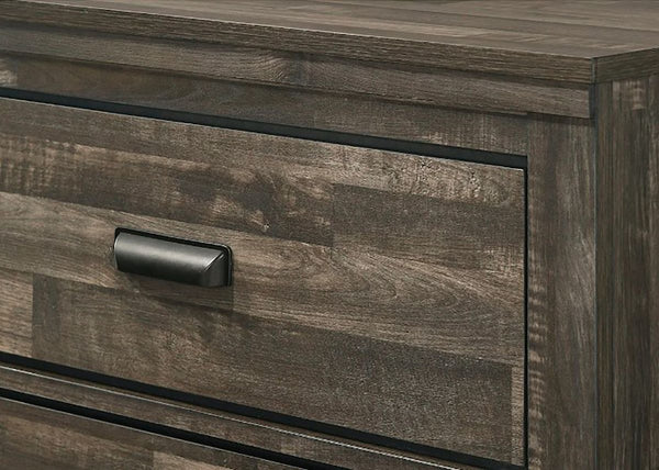 Crown Mark Furniture Carter 6 Drawer Dresser in Brown
