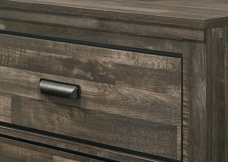 Crown Mark Furniture Carter 6 Drawer Dresser in Brown