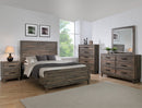 Crown Mark Tacoma King Panel Bed in Brown