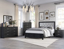 Crown Mark Furniture Jaylen Dresser Mirror in Black