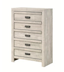 Crown Mark Furniture Valor 5 Drawer Chest in Gray image
