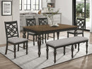Crown Mark Furniture Hilara Dining Table in Dark Brown
