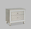 Crown Mark Furniture Cristian 2 Drawer Nightstand in Beige image