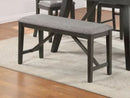 Crown Mark Furniture Rufus Bench in Dark Gray image