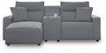 Modmax II Power Reclining Sectional with Chaise and Console