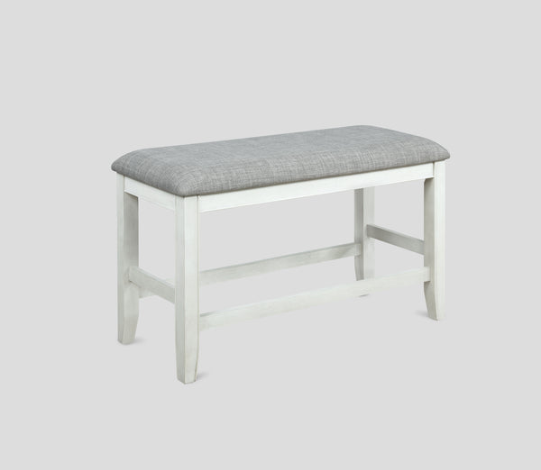 FULTON COUNTER HEIGHT BENCH WHITE