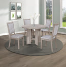 Amara 5-Piece Round Dining Set Drift Wood