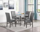 JUDSON 5-PK DINING SET GLITTER GREY