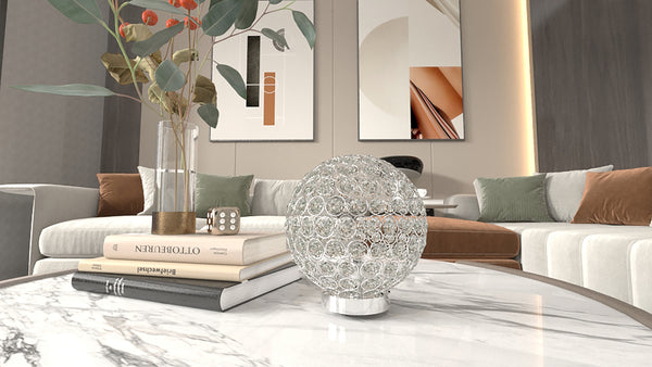 CRYSTAL GLOBE TABLE LAMP image