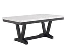 VANCE FAUX MARBLE DINING TABLE
