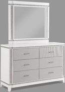 Crown Mark Furniture Ariane Dresser in Silver and White image