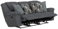 Trifecta Sofa w/3 Recliners and Drop Down Table