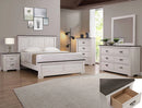 Crown Mark Furniture Leighton 2 Drawer Nightstand in White image