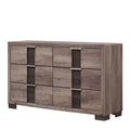 Crown Mark Furniture Rangley 6 Drawer Dresser in Brown image