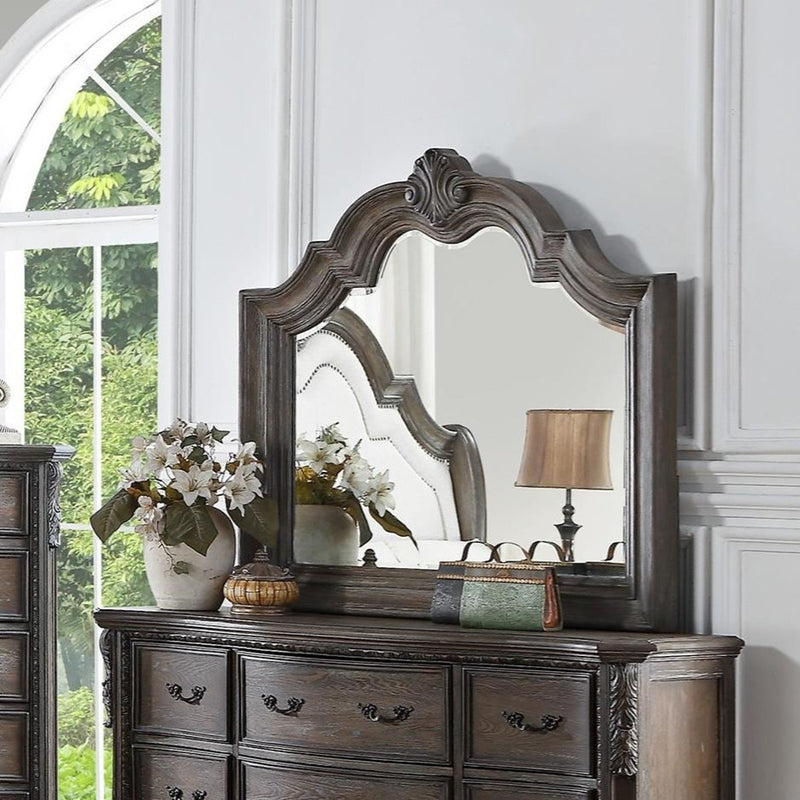 Crown Mark Sheffield Mirror in Antique Grey image