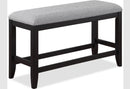 Crown Mark Furniture Frey Counter Height Bench in Dark Brown image