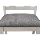 Crown Mark Maribelle Side Chair in Chalk/Grey (Set of 2)