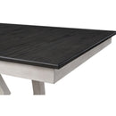 Crown Mark Maribelle Rectangular Dining Table in Chalk/Grey