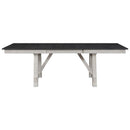 Crown Mark Maribelle Rectangular Dining Table in Chalk/Grey