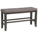 Crown Mark Bardstown Counter Height Bench in Gray image