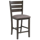 Crown Mark Bardstown Counter Height Chair (Set of 2) in Gray image