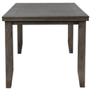 Crown Mark Bardstown Counter Height Table in Gray